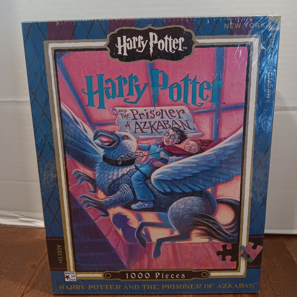 Harry Potter The Prisoner of Azkaban 1000-Piece Puzzle - Pink & Blue Artwork